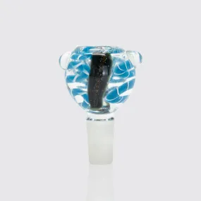 Swirly Glass Cone - Light Blue (14mm)