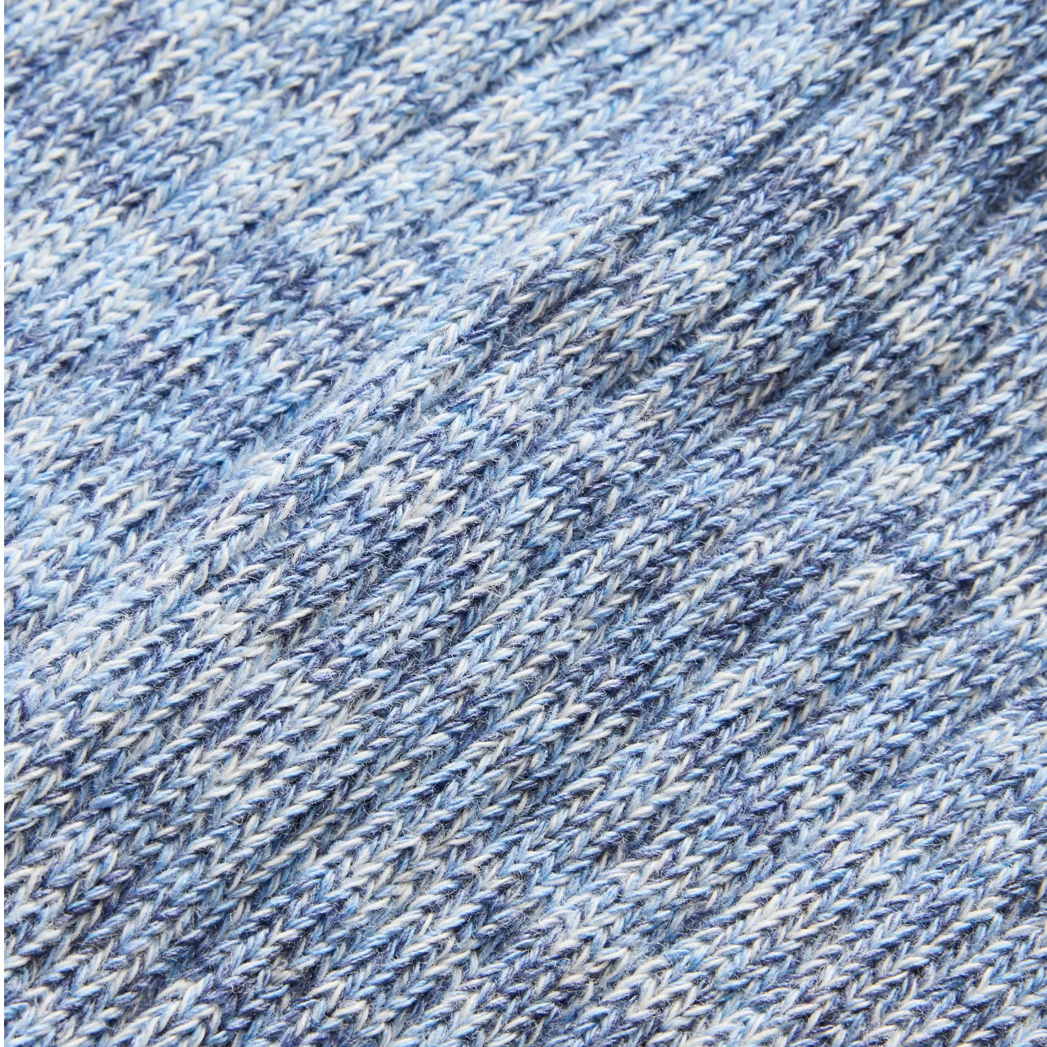 The Rib Sock in Blue Melange