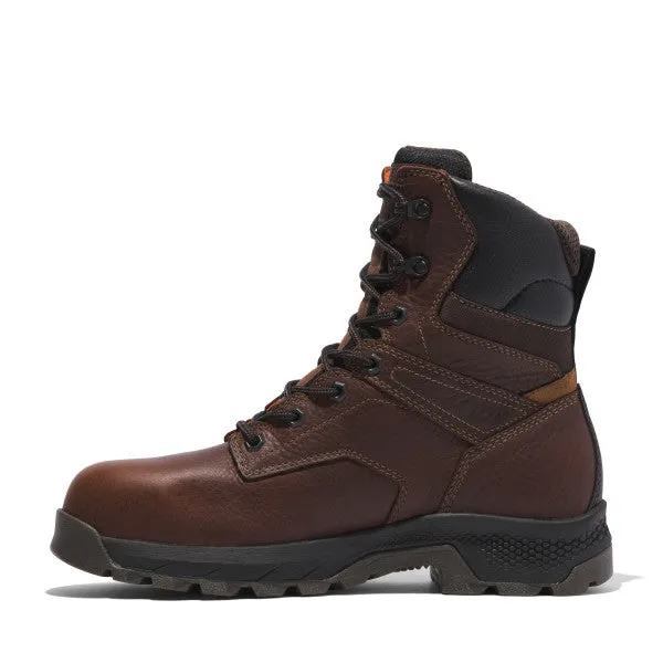 Timberland Pro Men's Titan Ev 8" Comp Toe WP Work Boot - Brown - TB0A5U4Y214