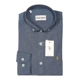 Tom Penn Oxford Shirt - Denim