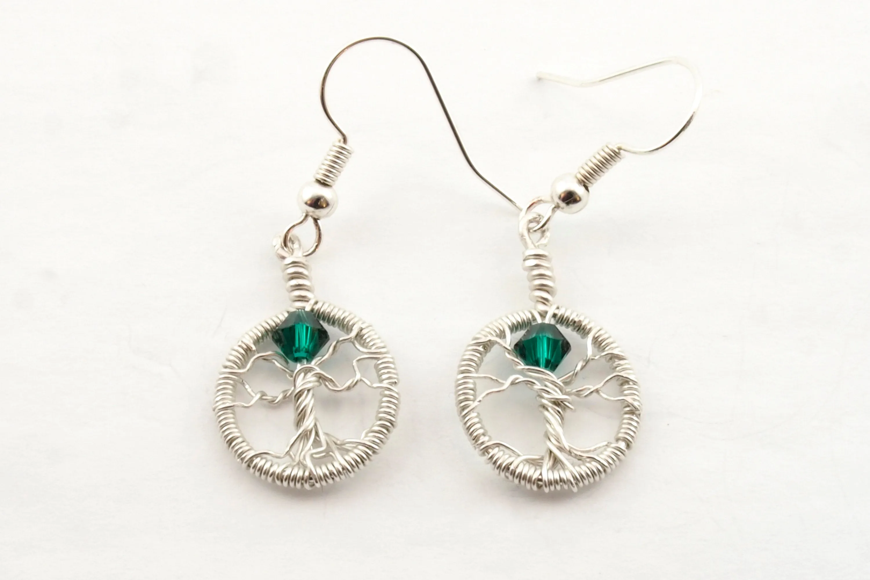 Tree of Life Earrings ~ Birthstone Jewelry