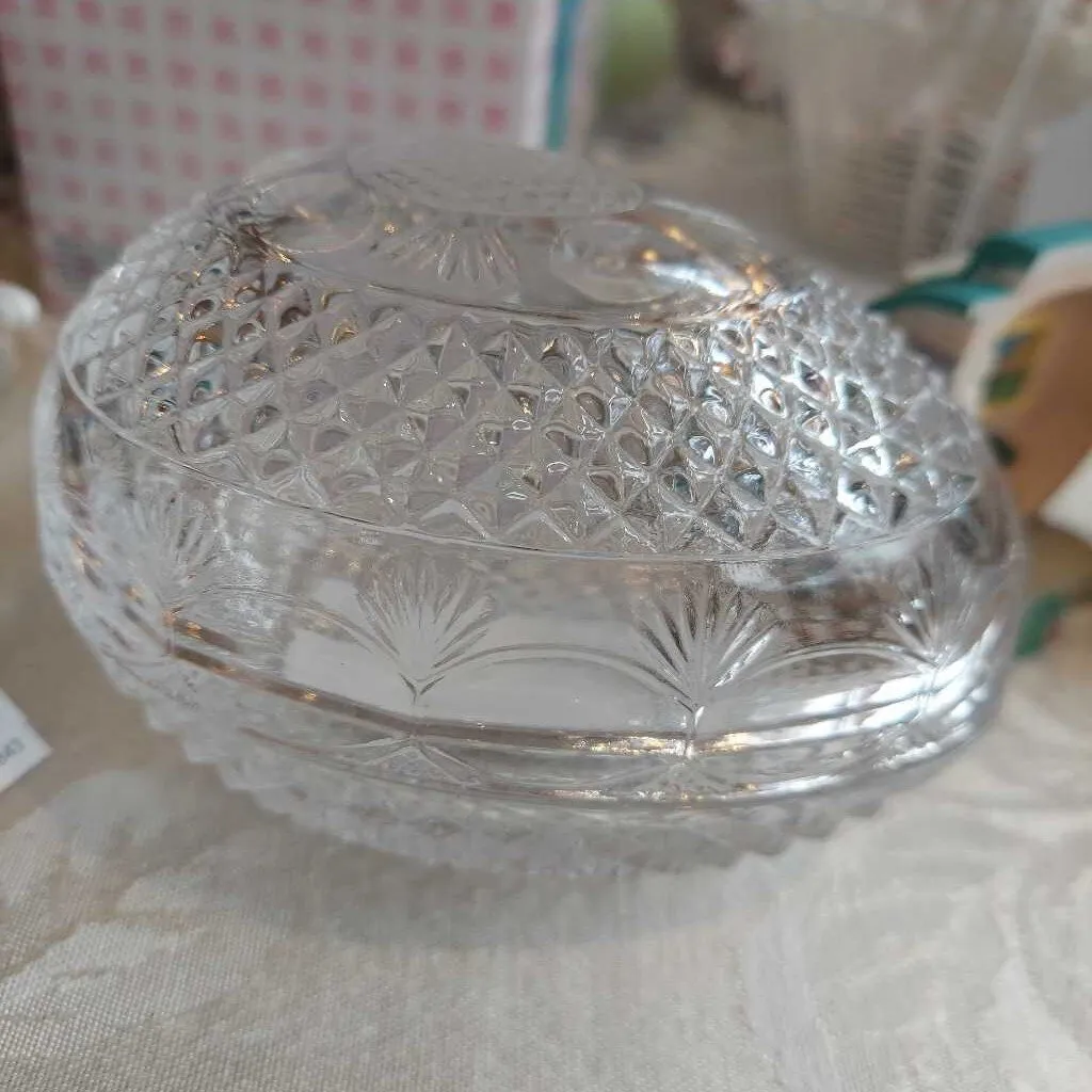 Vintage Fostoria Avon Lead Crystal Egg