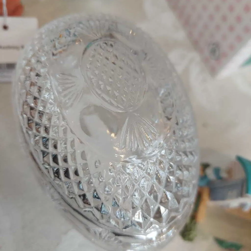 Vintage Fostoria Avon Lead Crystal Egg