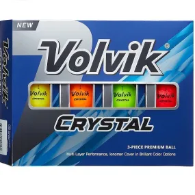 Volvik Crystal Focus Colored Golf Balls